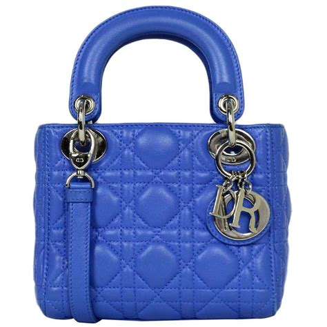 sac dior mini lady|Mini Lady Dior Bag Metallic Lambskin and Celestial Blue Satin .